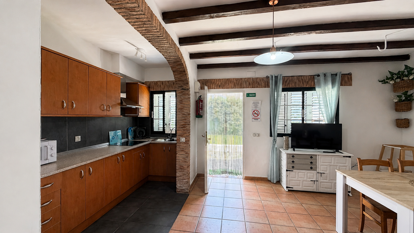 Apartamento Gévora - Cocina rústica mediterránea