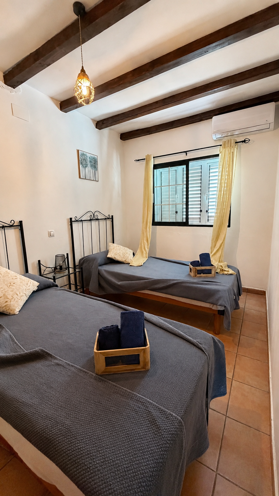 Apartamento Gévora - Dormitorio mediterráneo cálido